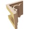 Ekena Millwork 6"W x 6"D x 6"H Wide Sheridan Rough Cedar Woodgrain TimberThane Corbel, Primed Tan CORUR06X06X06SHERCPR - alternate 4